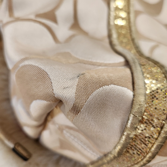 Coach Poppy Daisy Appliqué Signature Glam Limited Edition Tote Bag - Picture 5 of 12